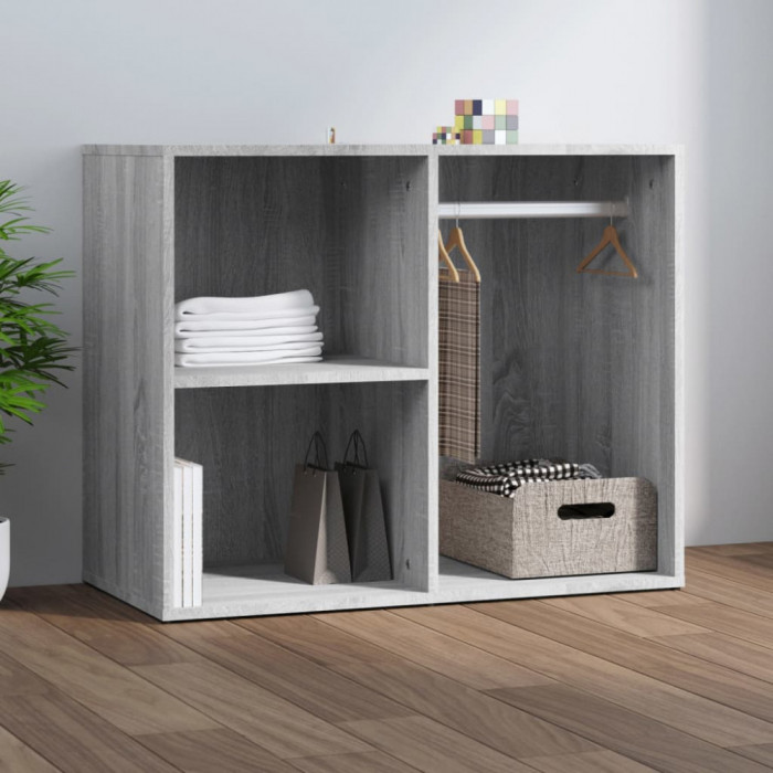 Gossi dulap de dressing, gri sonoma, 80x40x65 cm, lemn prelucrat