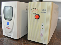 2 UPS-uri, posibil defecte; unul de 500wati si al doilea de 650 wati foto