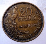 7.819 FRANTA 20 FRANCS FRANCI 1950 GEORGES GUIRAUD 3 plumes