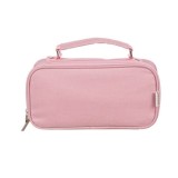 Cumpara ieftin Penar pentru scoala cu 3 compartimente, 23x7x11 cm - Roz