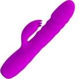 High Tech-Melanie Purple Rabbit Vibrator Re&icirc;ncărcabil-Silicon
