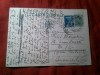 Carte Postala circulata Saceni - Beuca - Bucuresti 1938 , Timbru fix 3 lei Carol II si Timbrul Fondul Aviatiei