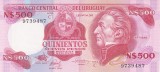 Bancnota Uruguay 500 Nuevo Pesos (1985) - P63b UNC ( serie C )