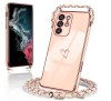Husa Snur Samsung Galaxy S23 Ultra, Silicon TPU, E-Lush, Subtire, Moale
