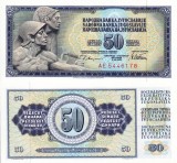 Iugoslavia 50 Dinara 1978 UNC Bancnota, Neutilizata, Colectie Numismatica Europa