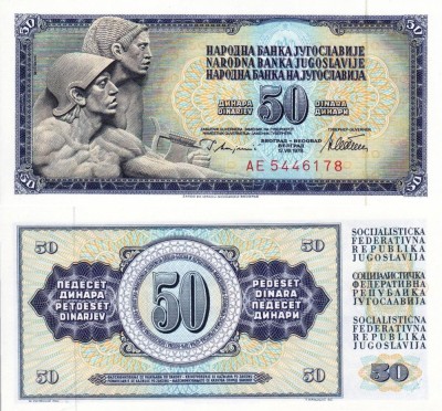 IUGOSLAVIA 50 dinara 1978 UNC!!! foto