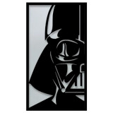 Decoratiune metalica de perete Krodesign KRO-1068, Darth Vader, lungime 55 cm, negru, grosime 1.5 mm, VivaTechnix