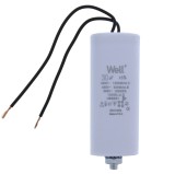 Condensator pentru motoare 400V, Well, 30 microfarazi, cu fir