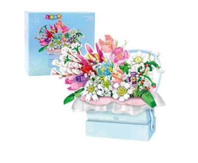 Set constructie buchet de flori cu iluminare LED, 761 piese, Lean 26709 foto