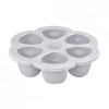 Beaba Recipient Silicon Multiportii 6x150ml, Ermetic, Congelare, Light Mist. Ideal diversificare si stocare alimente bebelusi