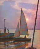 CPI B12636 CARTE POSTALA - MAMAIA. APUS DE SOARE PE SIUTGHIOL
