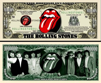 !!! SUA = FANTASY NOTE (TJ6) = TRUPA &amp;#039;&amp;#039; THE ROLLING STONES &amp;#039;&amp;#039; - 2012 - UNC foto