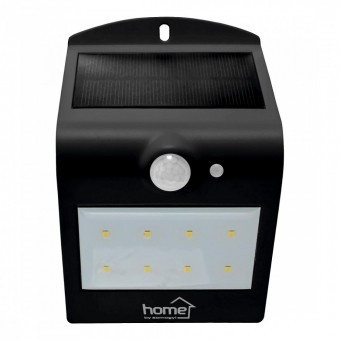 Reflector LED cu panou solar, cu senzor de miscare, negru Home FLP 2/BK Solar, 1200 mAh foto