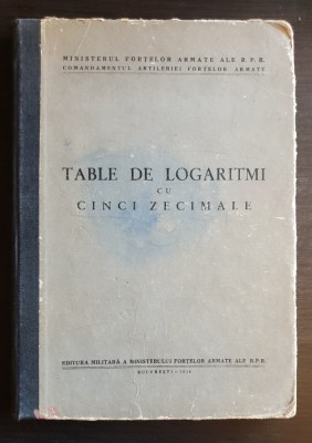 Tabele de logaritmi cu cinci zecimale foto