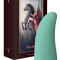 Vibrator ThrillLeaf FairyGasm, 10 Moduri Vibratii, Silicon, USB, Verde, 9.8 cm