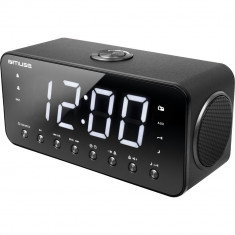 Radio cu ceas Muse M-192 CR, Alarma, Negru