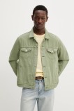 Levi&#039;s geaca jeans culoarea albastru marin, de tranzitie