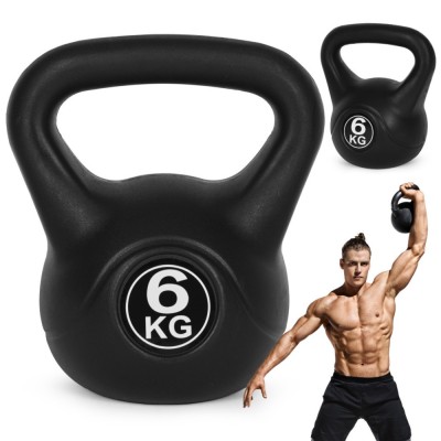 Kettlebell 6 kg fekete foto