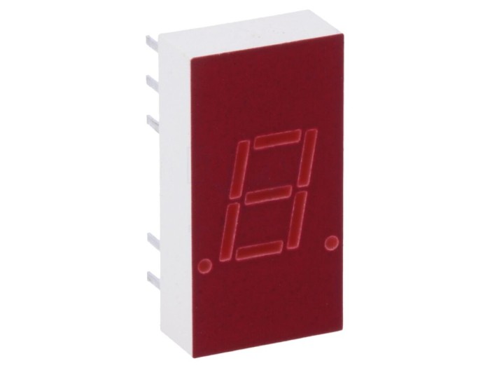 Afișaj LED 7 Segmente 7.6mm Roșu