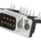 Conector D-Sub 9-Pin Soclu Tată 90&deg; THT UNC 4-40