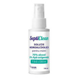 Solutie Hidroalcoolica cu Apa Oxigenata, 100 ml, SeptiClean, Viva Pharma