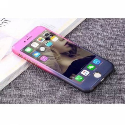 Husa protectie pentru Apple iPhone 6+ Degrade Fullbody fata-spate cu folie de sticla gratis foto