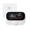 Termostat Ambient Centrala Earu WHIT3 Wi-Fi, Tuya, Compatibil Universal, RF Wireless, Alexa, Google Home, Negru