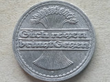 GERMANIA-50 PFENNIG 1922 (Lit.F), Europa, Aluminiu