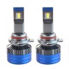 Set 2 LED-uri Auto Techstar&reg; K11, 9012, 55w, 8000 Lumeni, 6500K, AUTO, 12-24 Volti, CSP, Canbus, Miez Cupru, Radiator Aluminiu