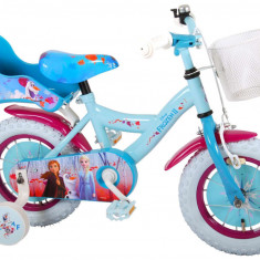 Bicicleta pentru fete Disney Frozen 2, 12 inch, culoare albastru/roz, frana de m PB Cod:91250