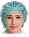 Cumpara ieftin Bonete Unica Folosinta, Verzi, Set 100 bucati