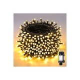 Șir de LED-uri 25.7m 360 LED-uri, șir de lumini LED cu 8 moduri, etanș IP44 pentru interior și exterior, lumini de Crăciun cu LED-uri pentru balcon, l