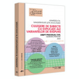 Cumpara ieftin Admiterea in magistratura si in avocatura 2023. Culegere de subiecte cu explicatii ale variantelor de raspuns. Drept procesual civil. Editia a V-a - R