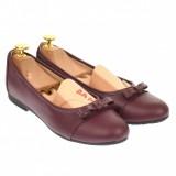 Cumpara ieftin Oferta marimea 40 - Balerini dama, grena, casual, din piele naturala - Made in Romania LFLOGRENA