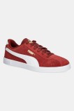 Puma sneakers din piele intoarsă Puma Club II culoarea bordo, 397444