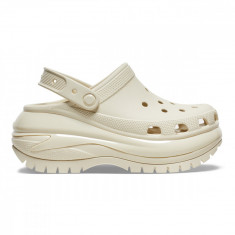 Saboți Crocs Classic Mega Crush Clog Bej - Bone foto