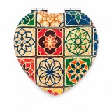 Cumpara ieftin Oglinda portabila din pluta Heart - Mozaic
