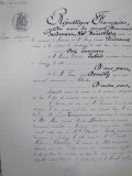 Document notarial in limba franceza, 1882