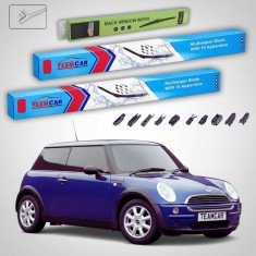 Ștergătoare Mini One R50 R53 2001-2004 | Set Față și Spate Flat &ndash; TeamCar&reg;