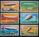BC730, Mauritania 1976, serie aviatie, dirijabile, Zeppelin