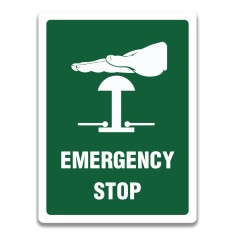 EMERGENCY STOP SIGN foto