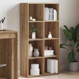 VidaXL Bibliotecă, stejar artizanal, 66x30x130 cm, lemn prelucrat