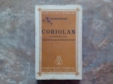CORIOLAN , TRAGEDIE IN 5 ACTE de SHAKESPEARE , 1940