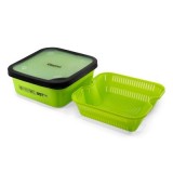 Cutie pentru &icirc;nmuierea peletelor Delphin REAXE BST, 17,5 &times; 17,5 &times; 6,5 cm, 1.8 litri