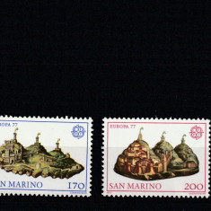 San Marino 1977-Europa CEPT '77,MNH.Mi.1131-1132