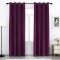 Set draperii din catifea cu inele crom, Madison, 150x240 cm, densitate 700 g/ml, Mulberry, 2 buc