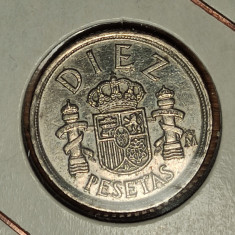 Spania - moneda de colectie - 10 / diez pesetas 1984 - in cartonas - superba !
