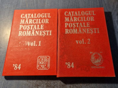 Catalogul marcilor postale romanesti 1984 2 volume foto