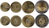 URUGUAY █ SET COMPLET DE MONEDE █ 1 + 2 + 5 + 10 Pesos Uruguayos █ 2014-2024 █ UNC, Europa