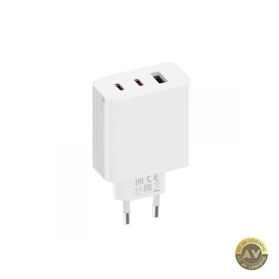 Incarcator Retea Xiaomi 2C1A GaN 67W 3A 1 x USB-A - 2 x USB-C Alb foto